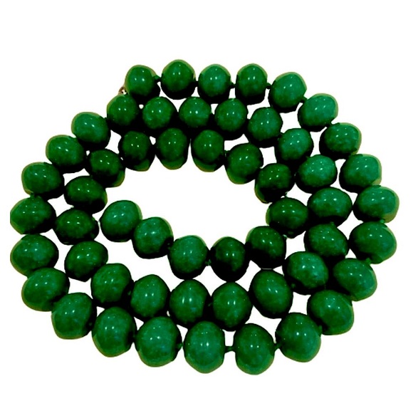 Vintage Sterling Silver Aventurine Natural Stone Necklace - Picture 7 of 13